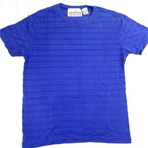 Vintage Carolina Colours Blue Stipped T-Shirt Womens size S